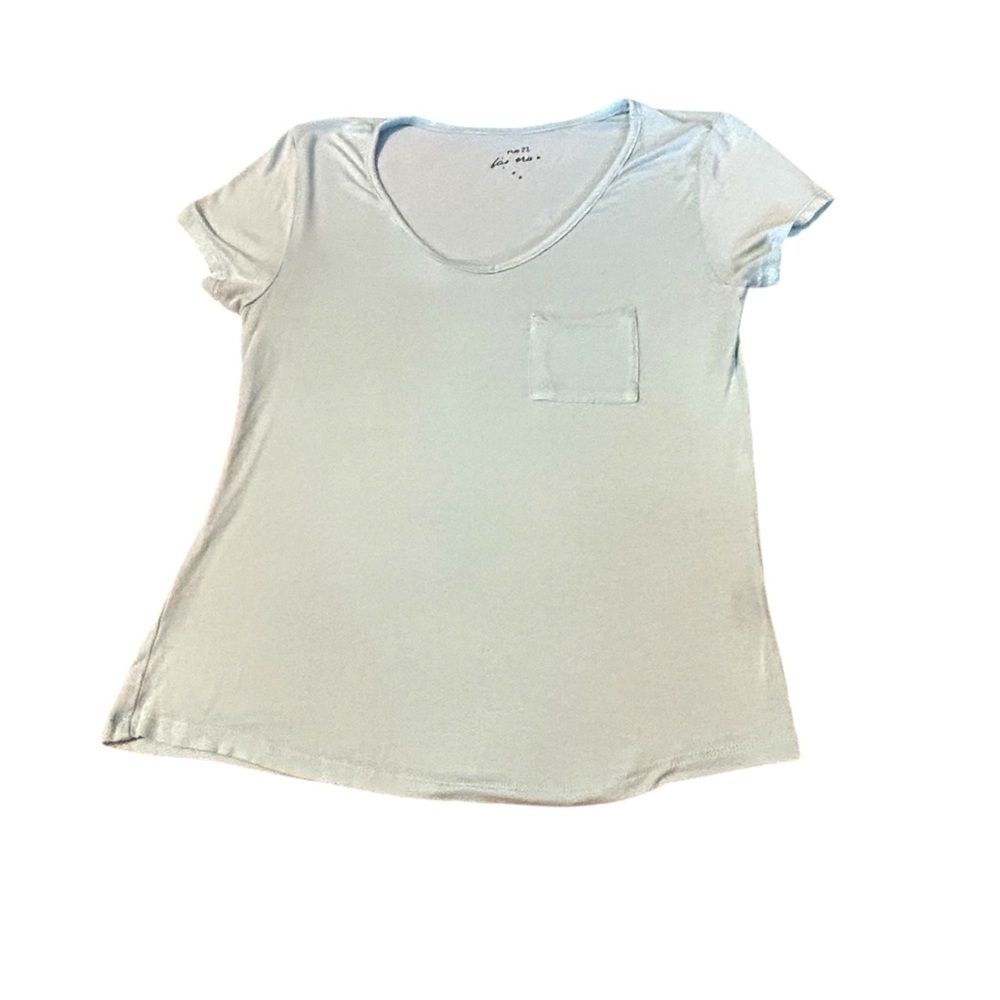 Rue 21 for era Light Blue‎ Pocket T Shirt Womens Casual Short Sleeve Top